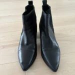 Thumbnail for Nine West black leather ankle boots