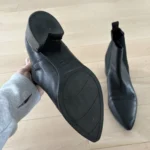 Thumbnail for Nine West black leather ankle boots