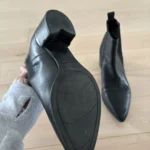 Thumbnail for Nine West black leather ankle boots