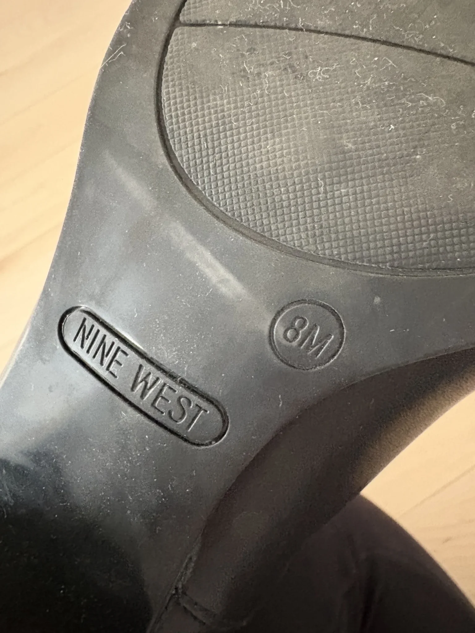 Image for Nine West black leather ankle boots