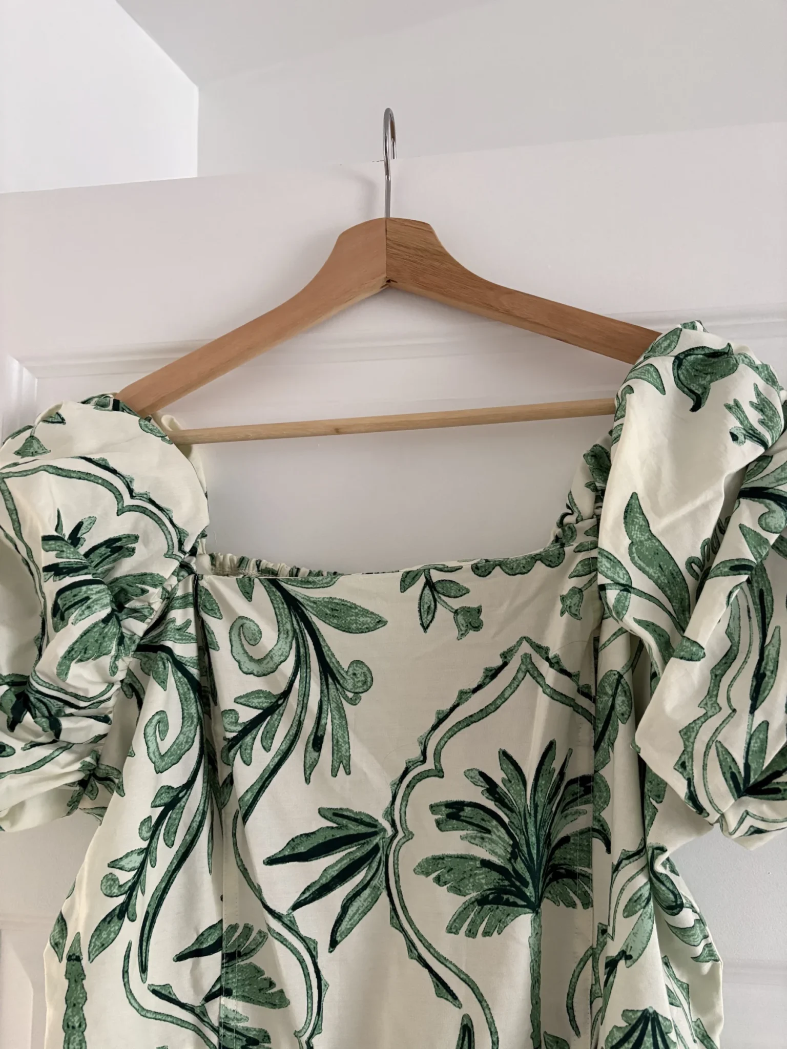 Image for Brand-new green and cream maxi dress by George