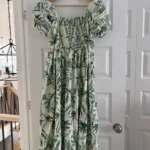 Thumbnail for Brand-new green and cream maxi dress by George