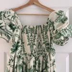 Thumbnail for Brand-new green and cream maxi dress by George