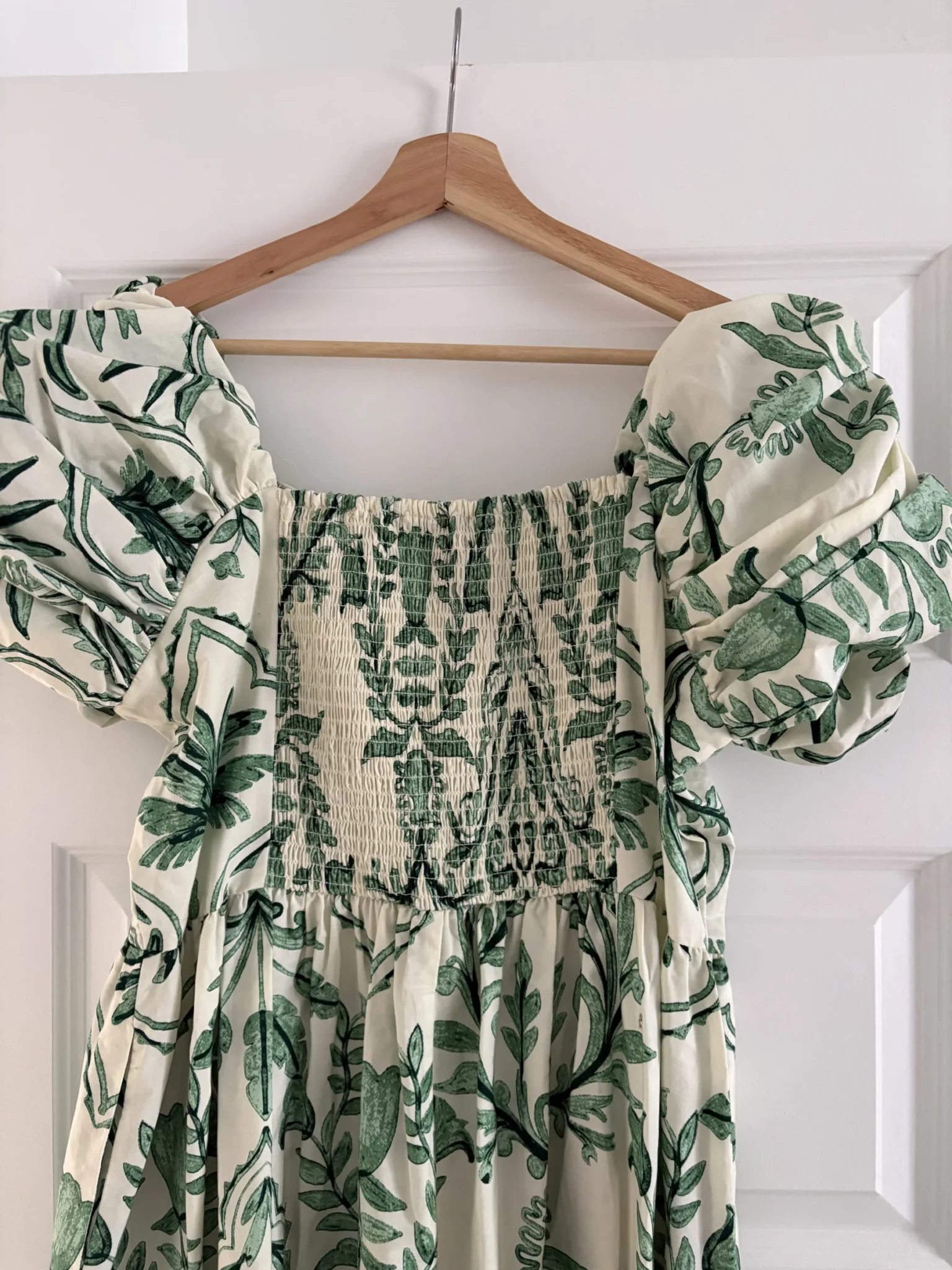 Image for Brand-new green and cream maxi dress by George