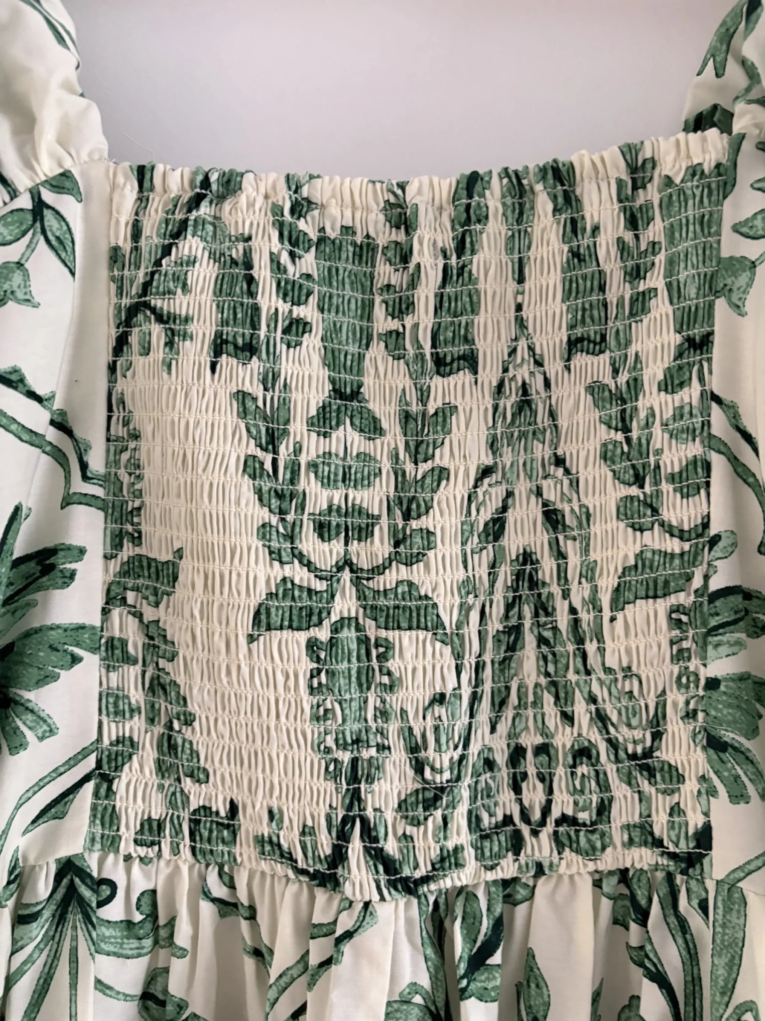 Image for Brand-new green and cream maxi dress by George