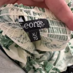 Thumbnail for Brand-new green and cream maxi dress by George