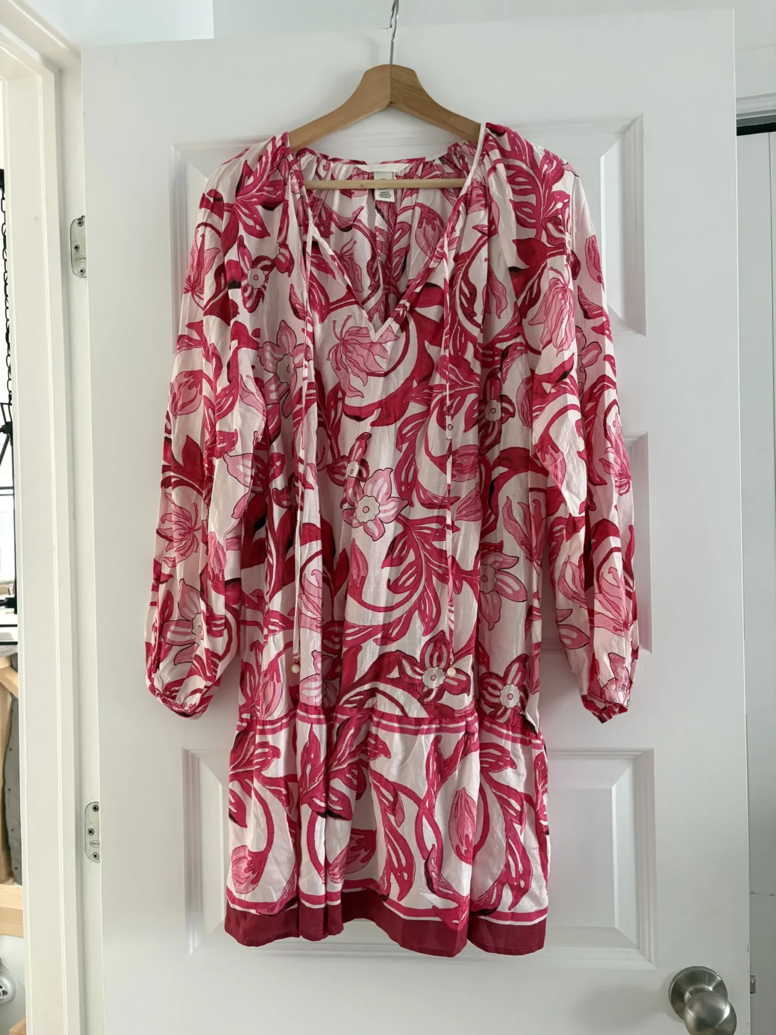 Featured image for Lightweight pink floral print dress from H&M