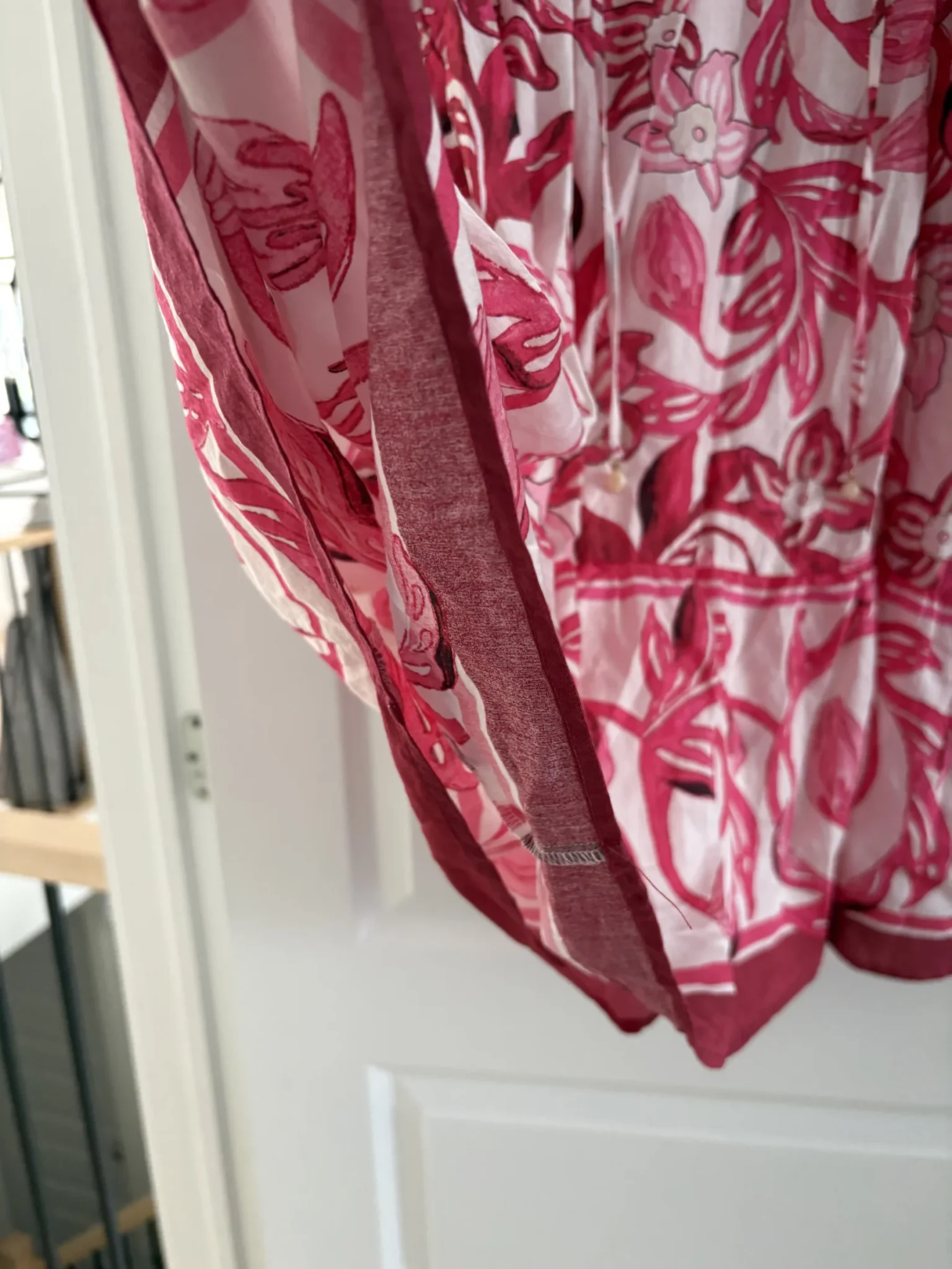Image for Lightweight pink floral print dress from H&M