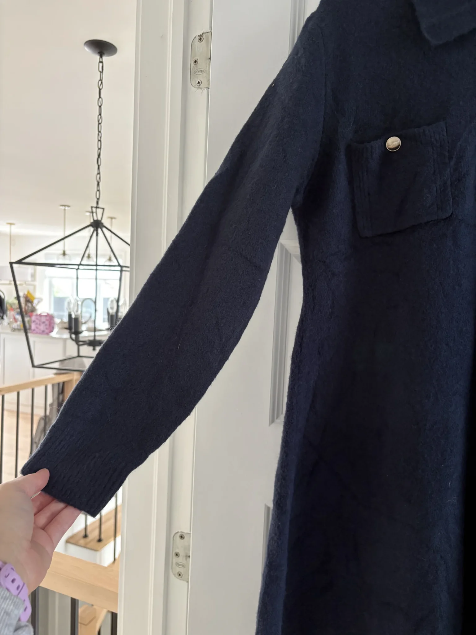 Image for H&M navy blue knitted dress