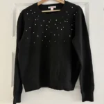 Featured thumbnail for Brand-new black Joe Fresh jumper with pearls