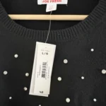 Thumbnail for Brand-new black Joe Fresh jumper with pearls