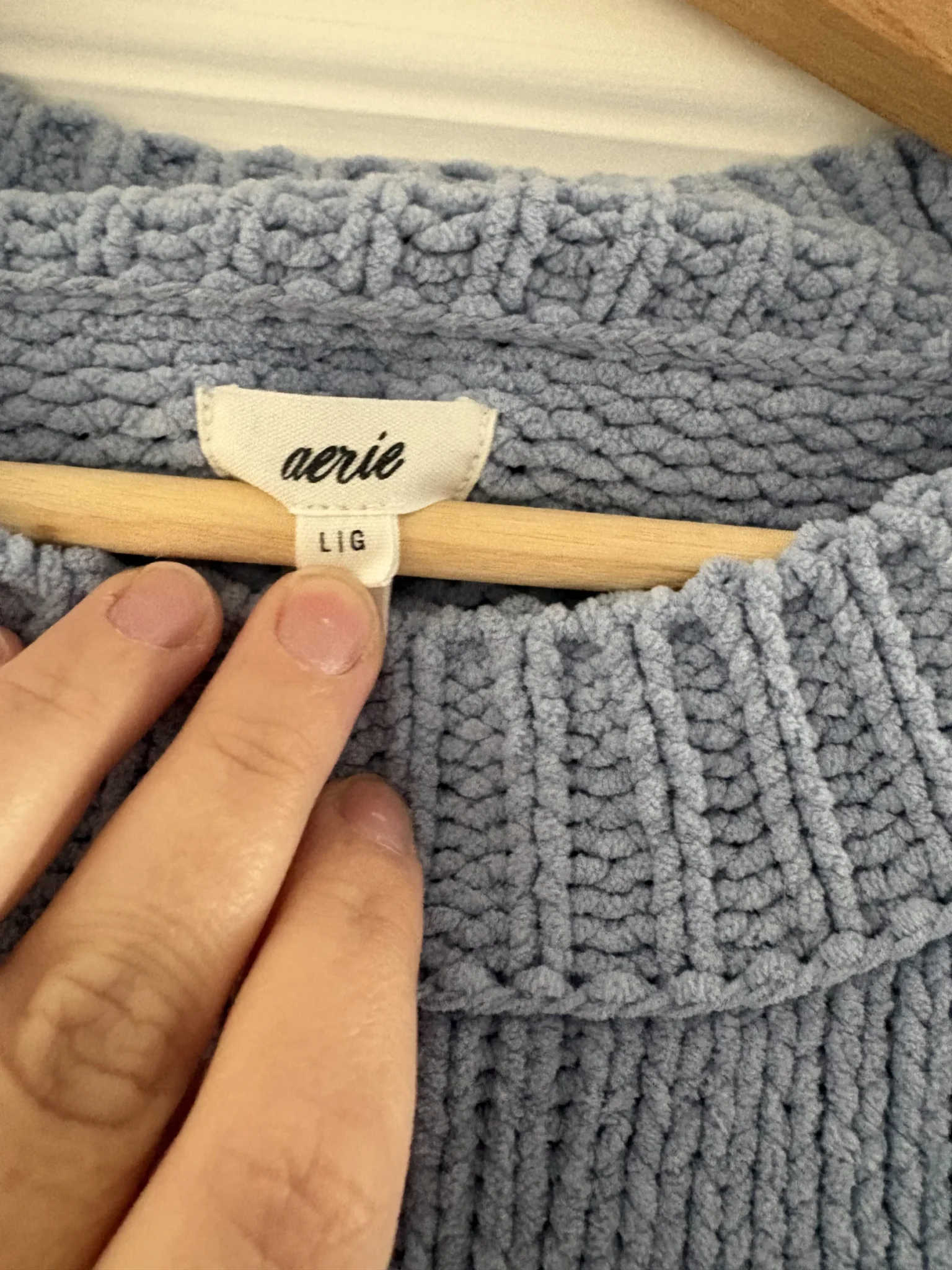 Image for Soft pale blue jumper by Aerie
