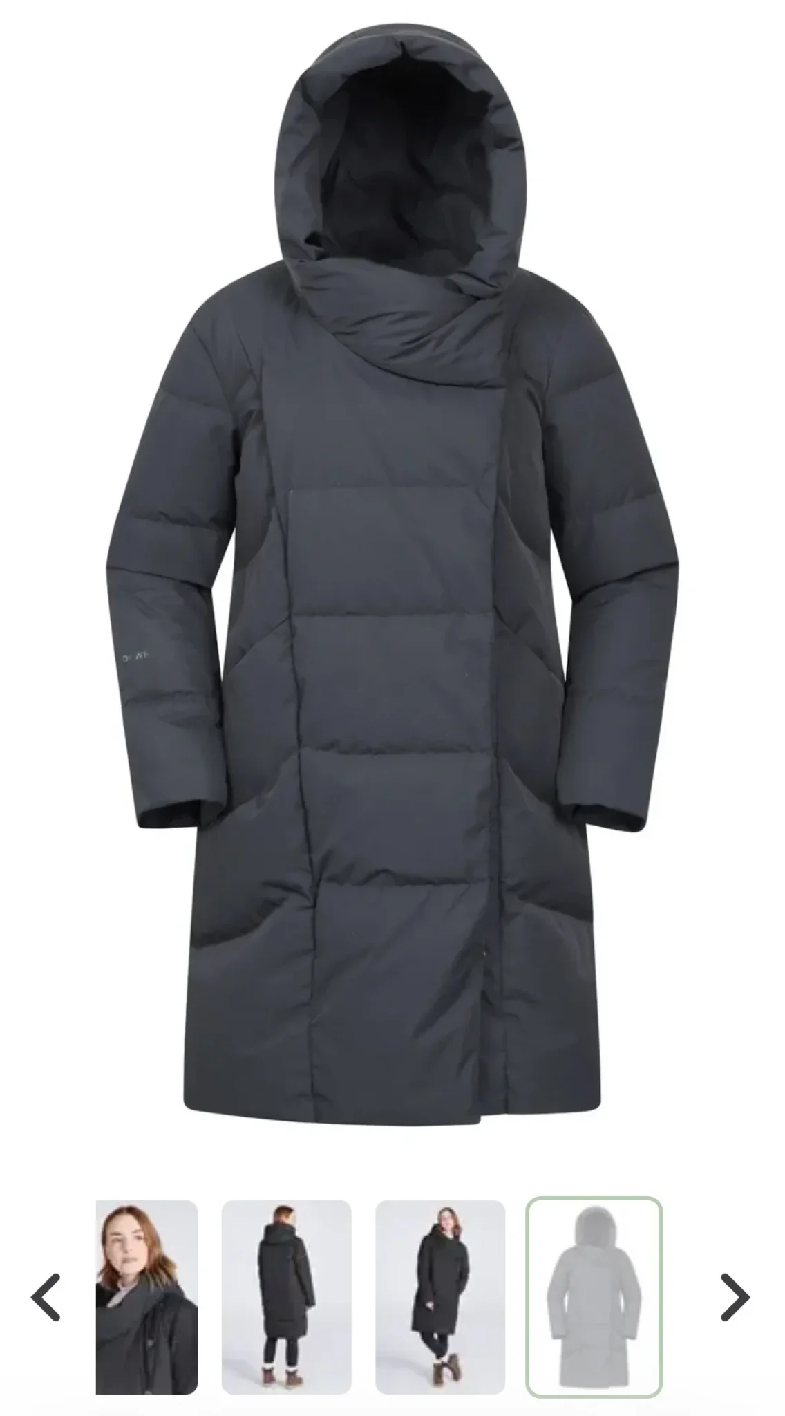 Featured image for Mountain Warehouse long black winter coat