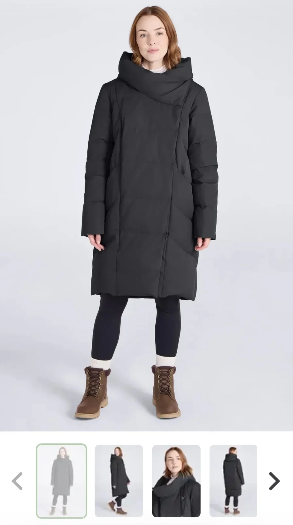 Image for Mountain Warehouse long black winter coat