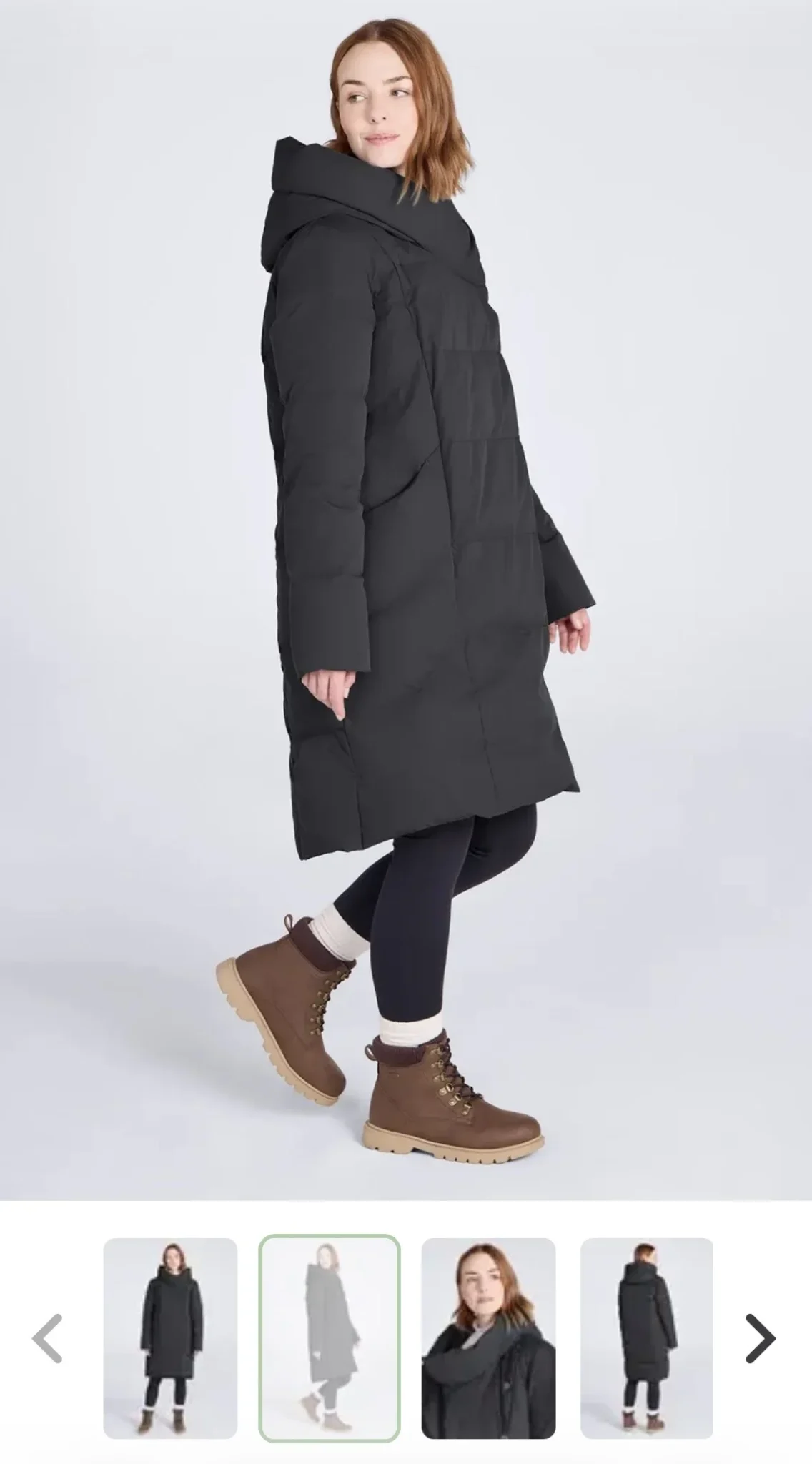 Image for Mountain Warehouse long black winter coat