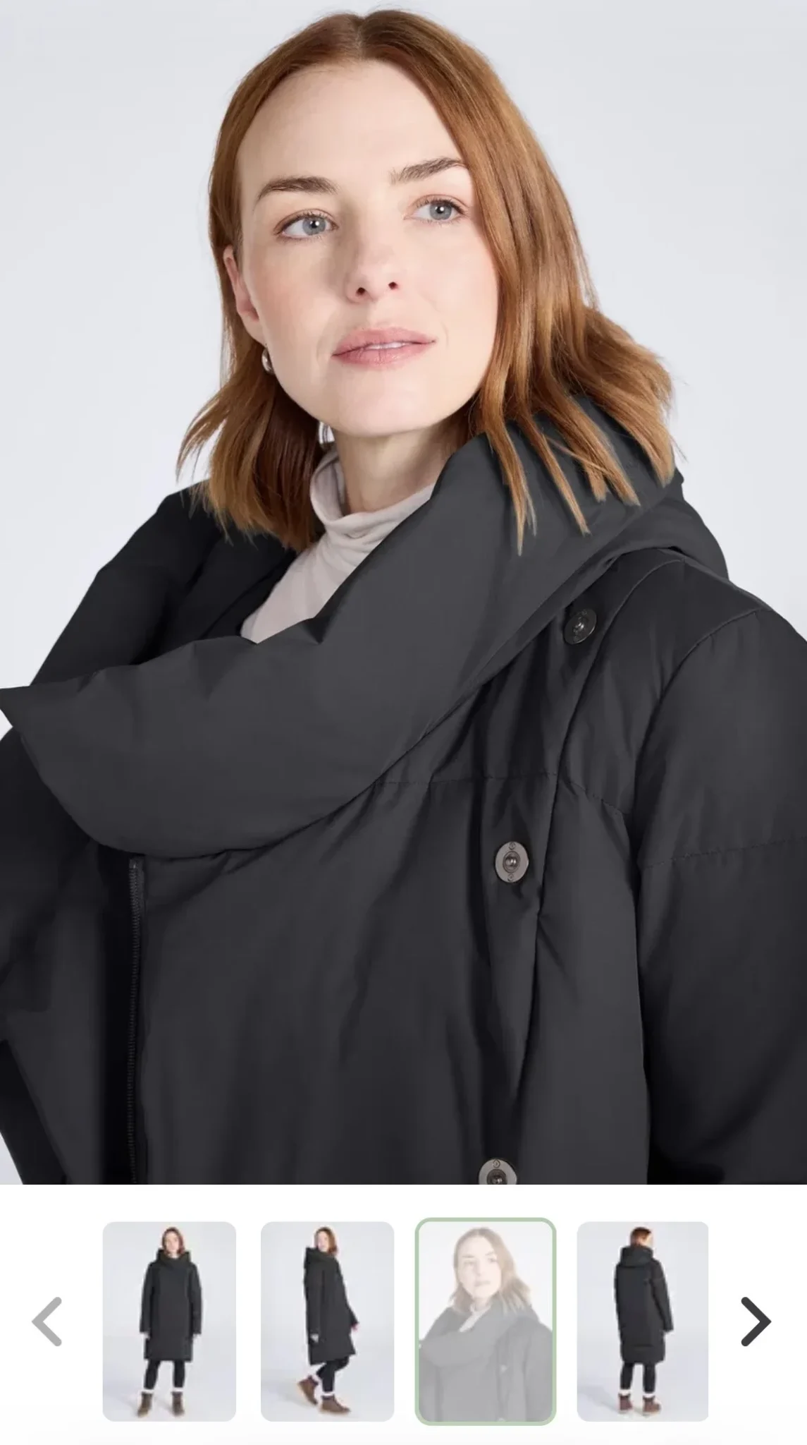 Image for Mountain Warehouse long black winter coat