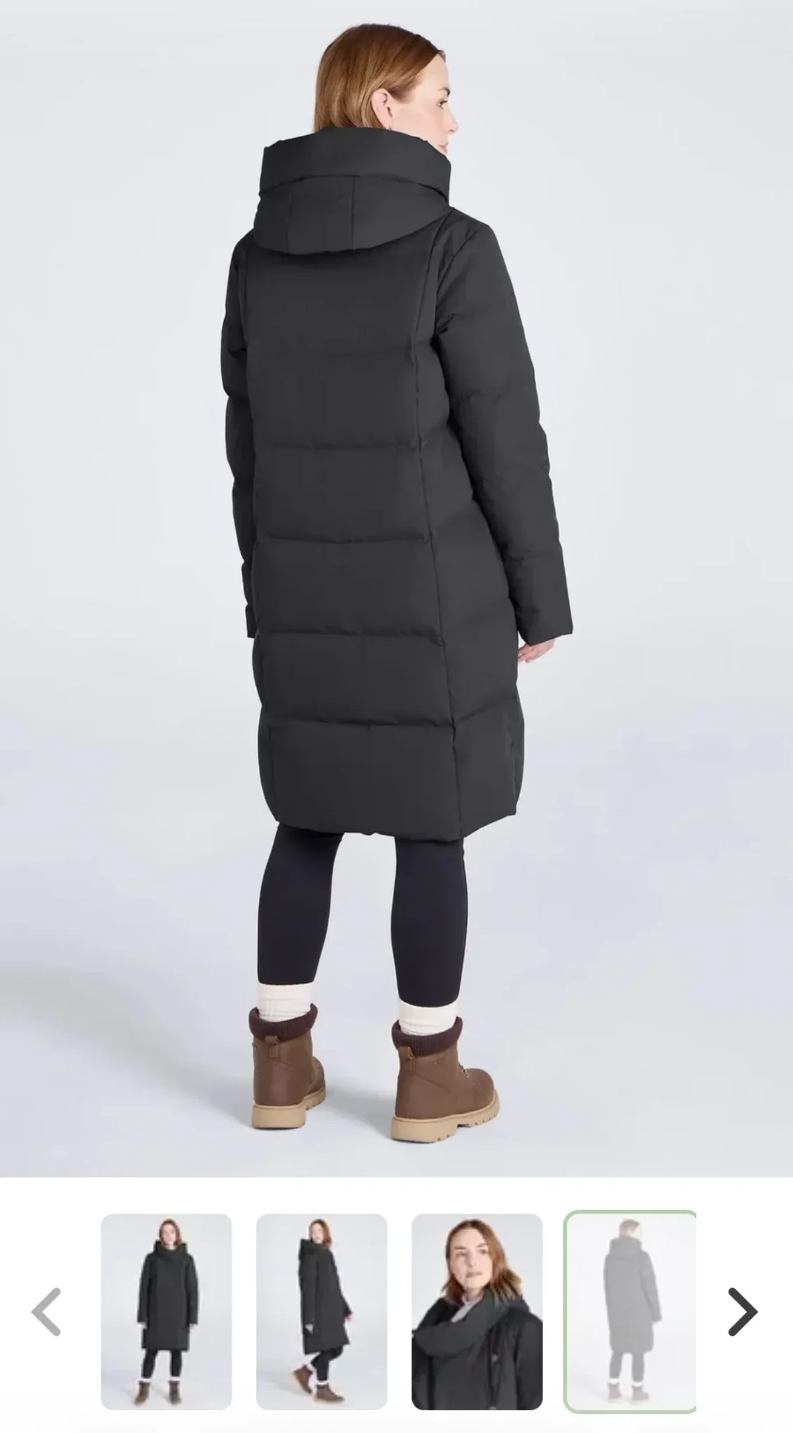 Image for Mountain Warehouse long black winter coat