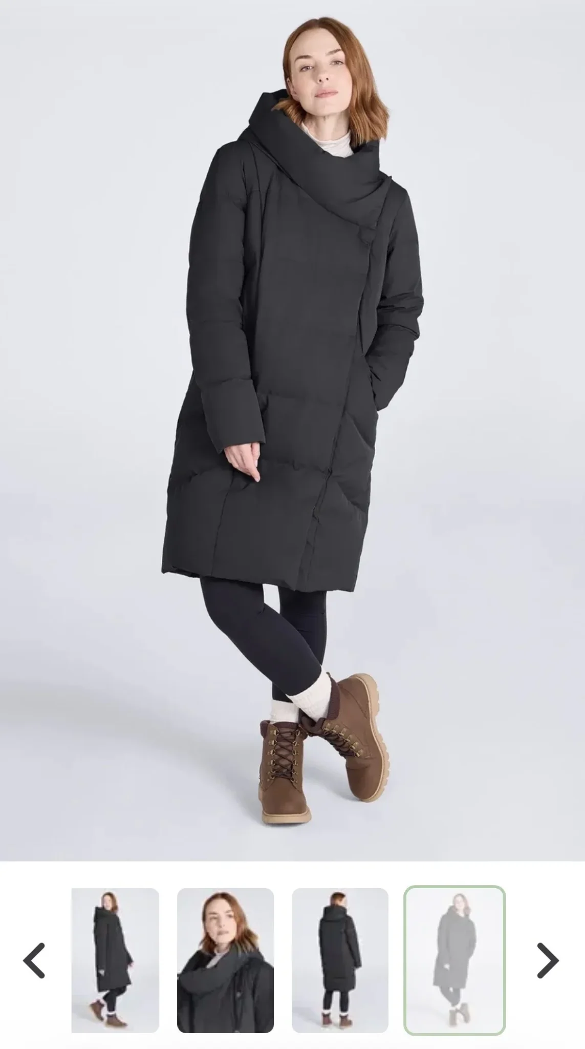 Image for Mountain Warehouse long black winter coat