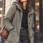 Featured thumbnail for Roots Olive Green Hooded Winter Coat Utility Parka