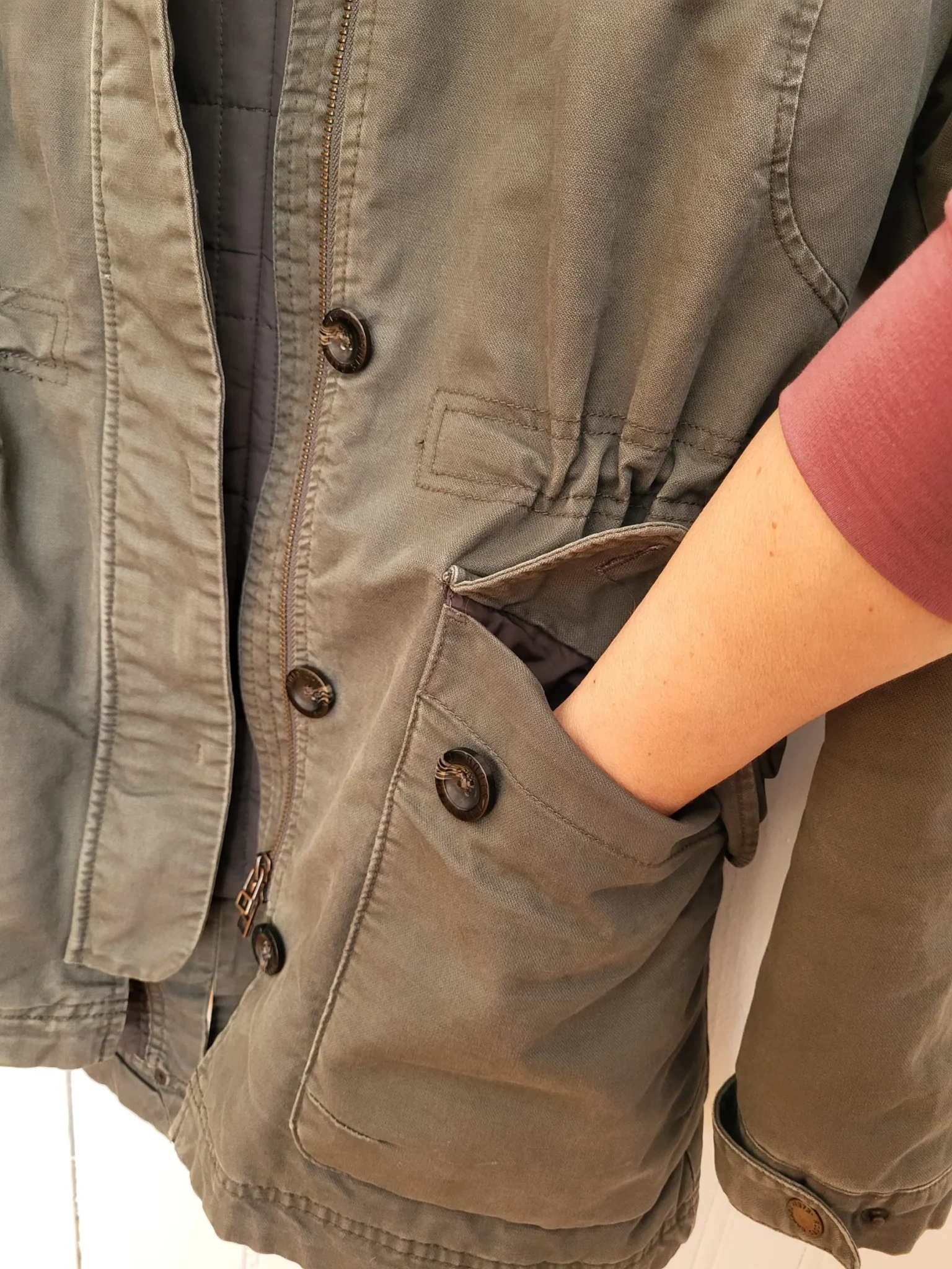 Image for Roots Olive Green Hooded Winter Coat Utility Parka