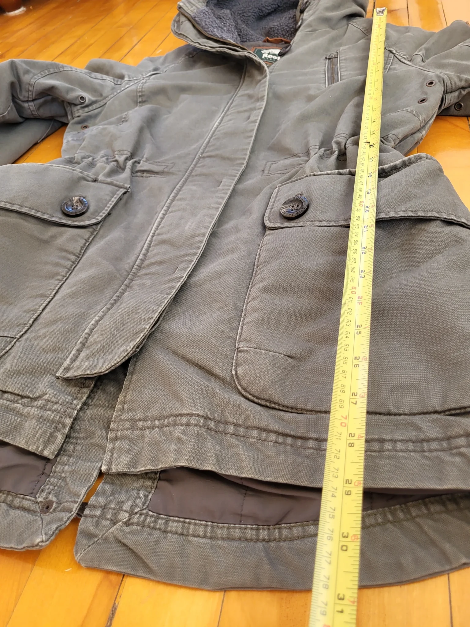 Image for Roots Olive Green Hooded Winter Coat Utility Parka