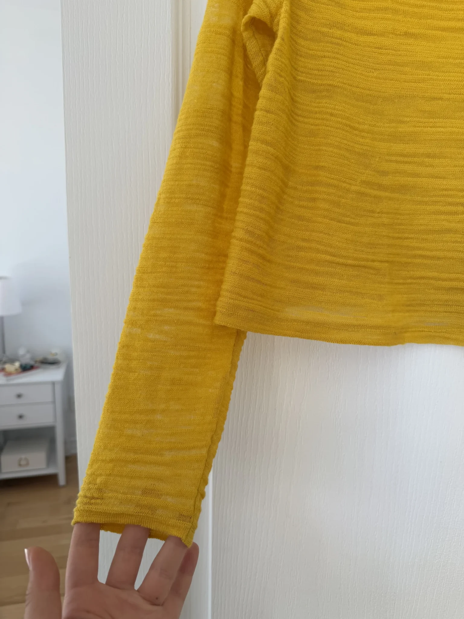 Image for Sarah Pacini yellow knitted jumper, one size