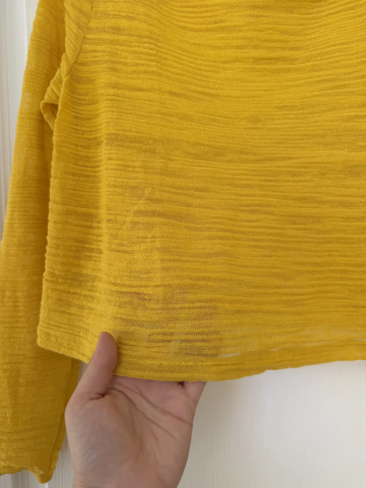 Image for Sarah Pacini yellow knitted jumper, one size