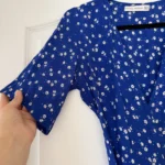 Thumbnail for Faithfull the Brand blue and white floral dress, size L