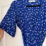 Thumbnail for Faithfull the Brand blue and white floral dress, size L