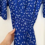 Thumbnail for Faithfull the Brand blue and white floral dress, size L