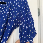 Thumbnail for Faithfull the Brand blue and white floral dress, size L
