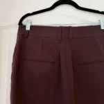 Thumbnail for COS tailored trousers in burgundy and brown, size 10