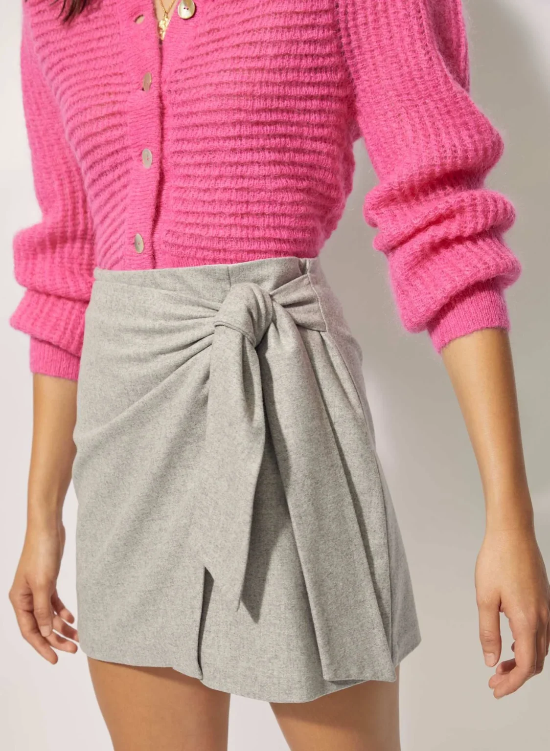 Featured image for Jupe Wilfred en laine grise taille 8