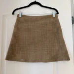 Featured thumbnail for Jupe Wilfred en laine à carreaux marron moutarde taille 8