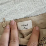 Thumbnail for Jupe Wilfred en laine à carreaux marron moutarde taille 8