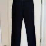 Featured thumbnail for Pantalon Theory en laine taille 0 bleu marine rayé blanc