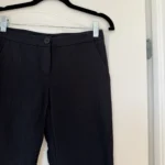 Thumbnail for Pantalon Theory en laine taille 0 bleu marine rayé blanc