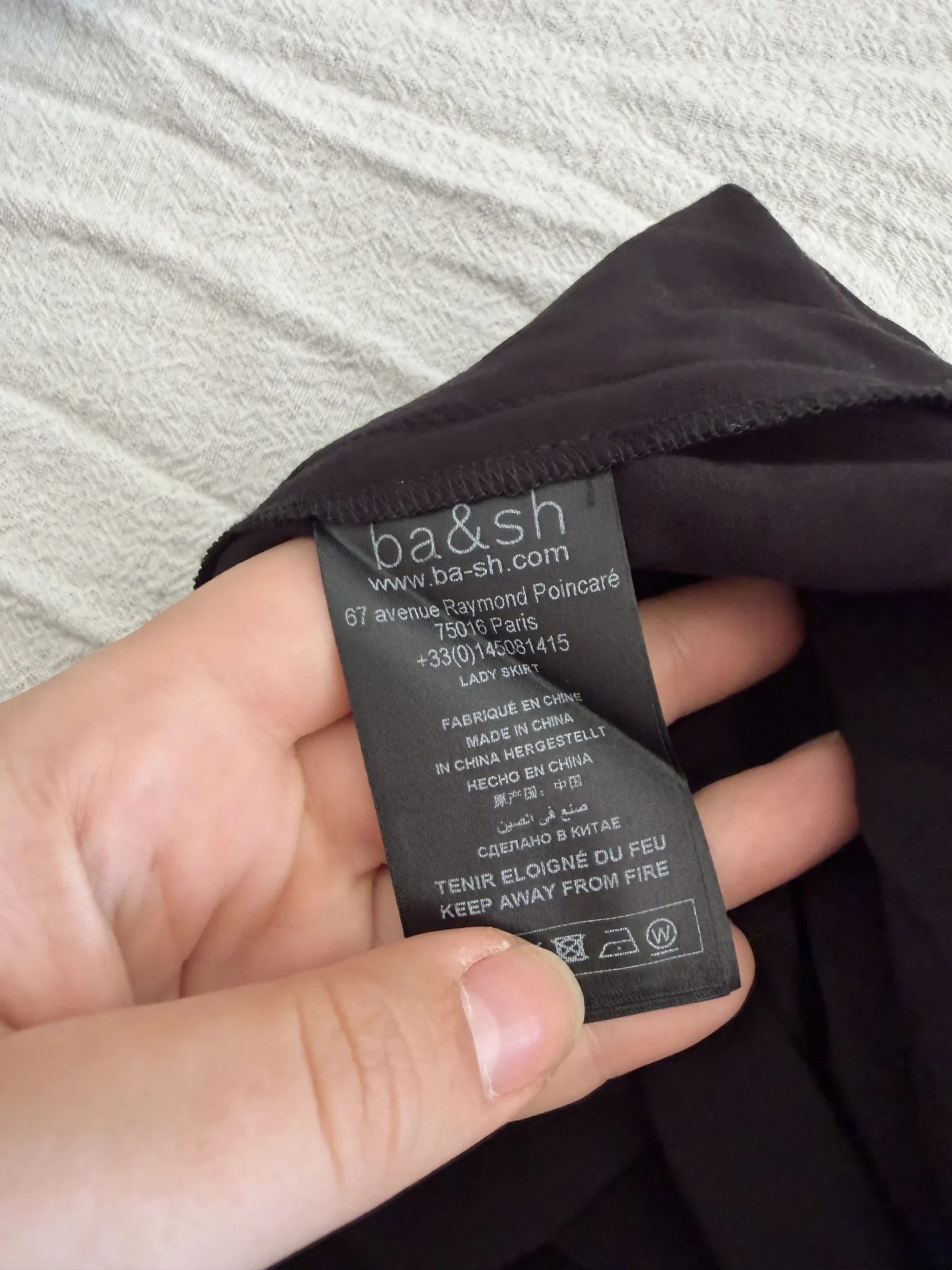 Image for Jupe Bash taille M rouge et noir zèbre