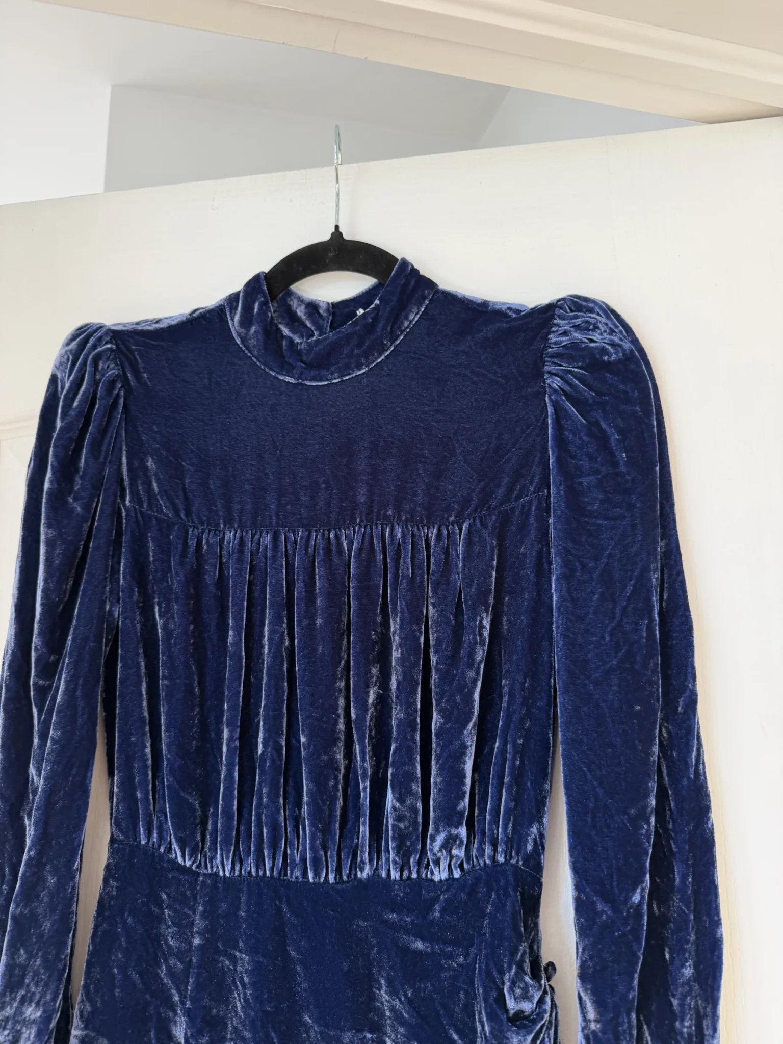 Image for Robe Reformation en velours bleu marine taille 2