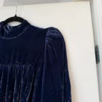 Thumbnail for Robe Reformation en velours bleu marine taille 2