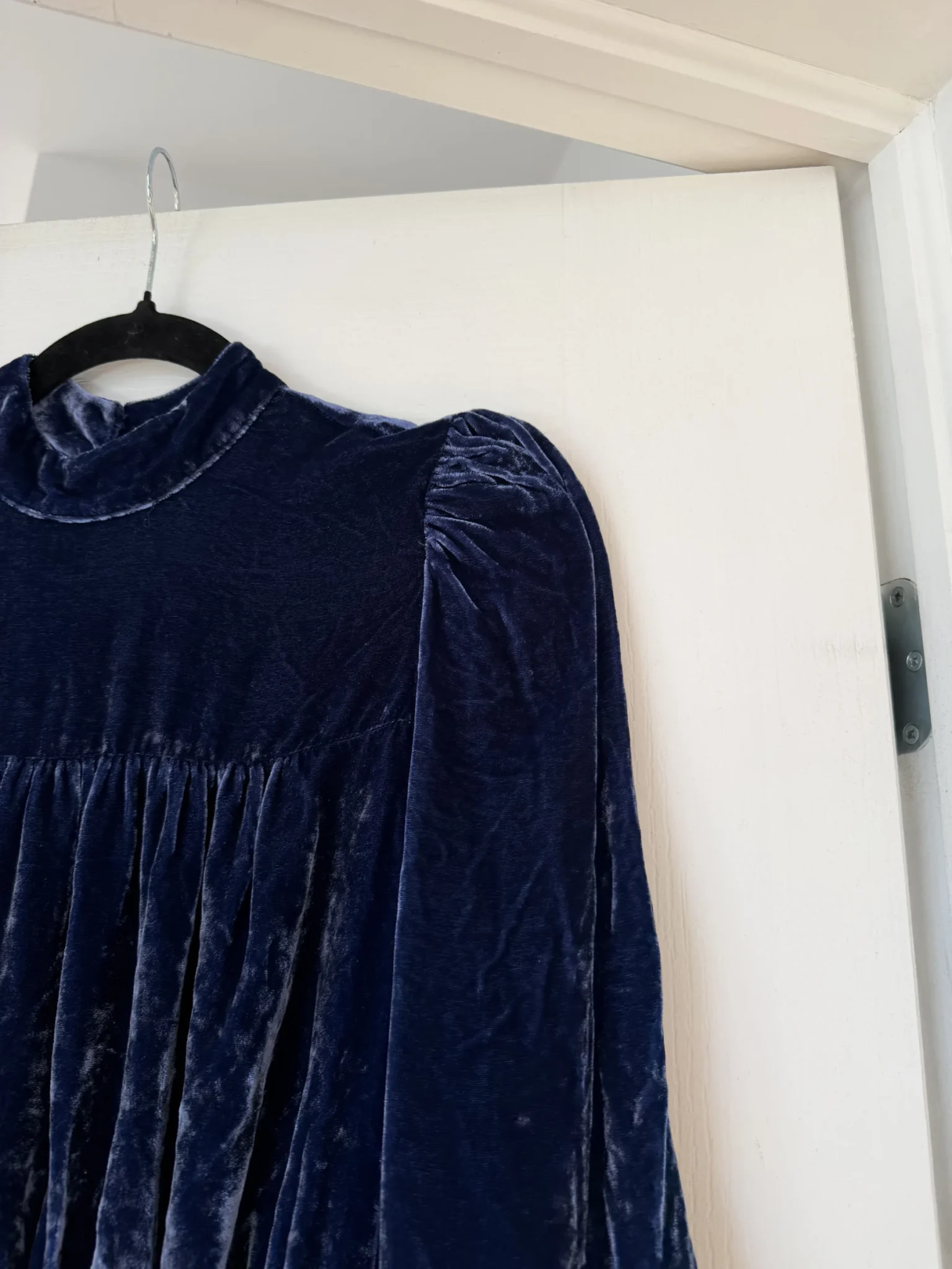 Image for Robe Reformation en velours bleu marine taille 2
