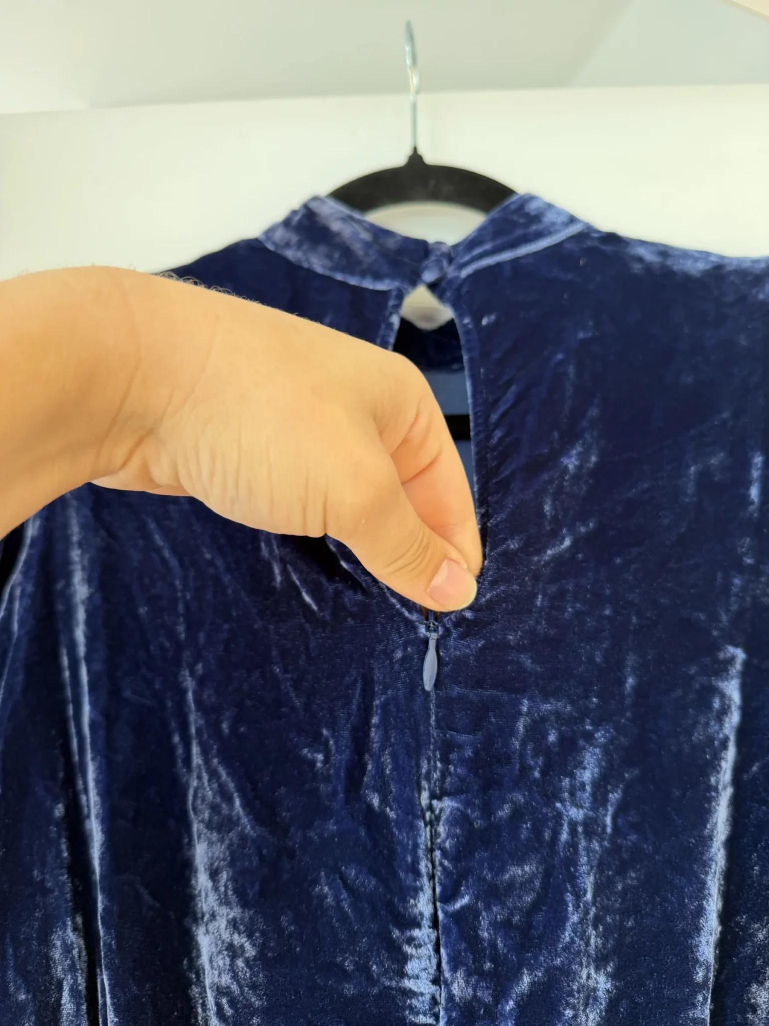 Image for Robe Reformation en velours bleu marine taille 2