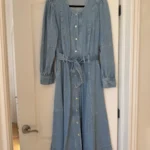 Thumbnail for Robe Sézane en jean longue taille 40