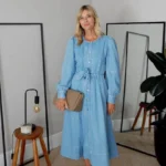 Thumbnail for Robe Sézane en jean longue taille 40