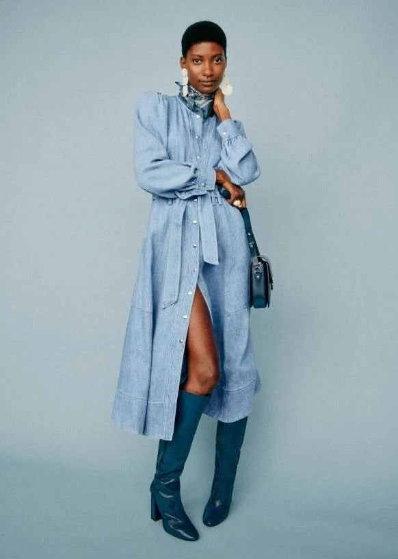 Image for Robe Sézane en jean longue taille 40