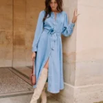 Thumbnail for Robe Sézane en jean longue taille 40
