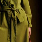 Thumbnail for Robe Sézane modèle Navi Dress kaki taille 40