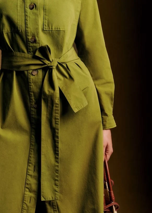 Image for Robe Sézane modèle Navi Dress kaki taille 40