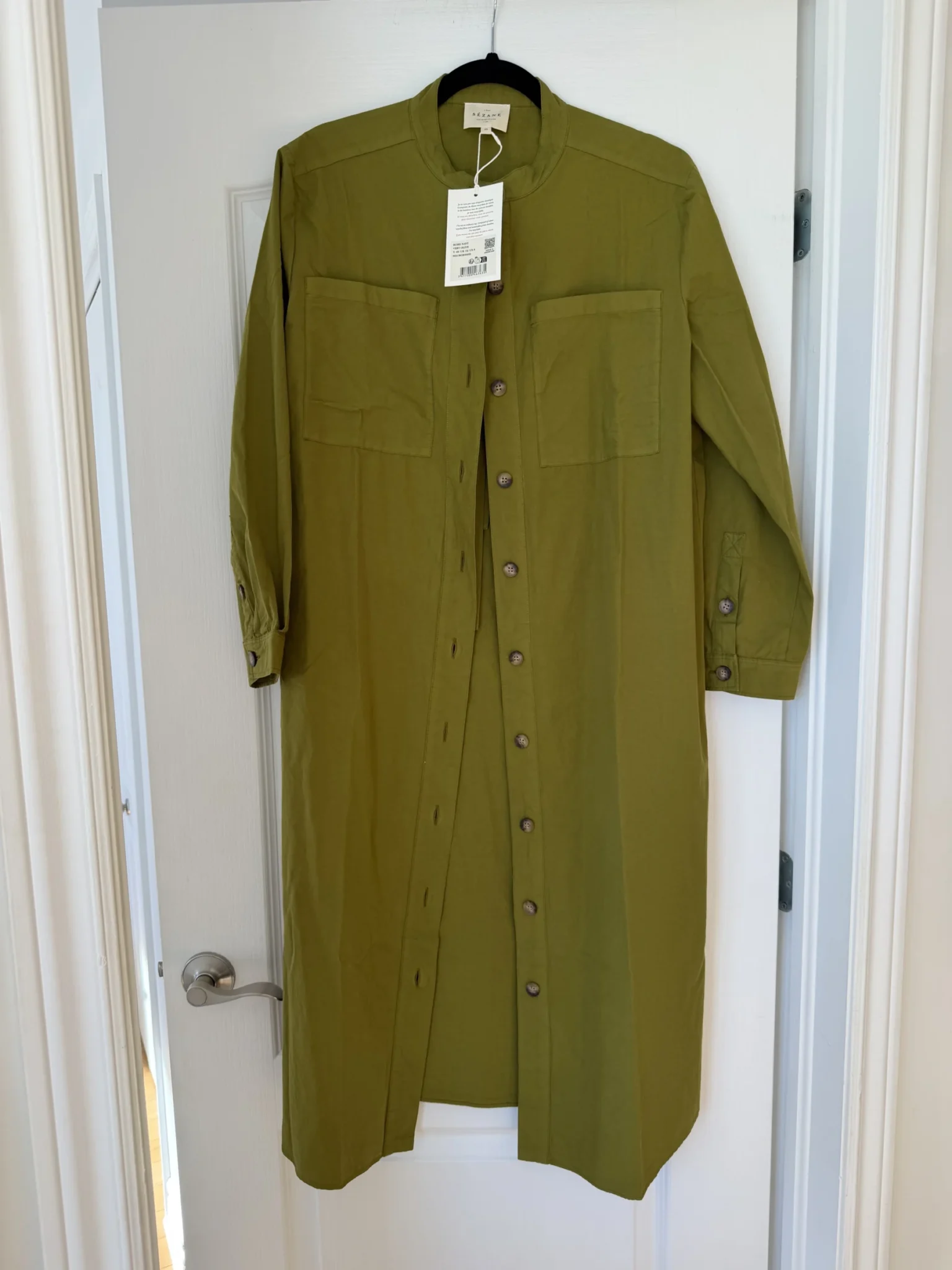 Image for Robe Sézane modèle Navi Dress kaki taille 40