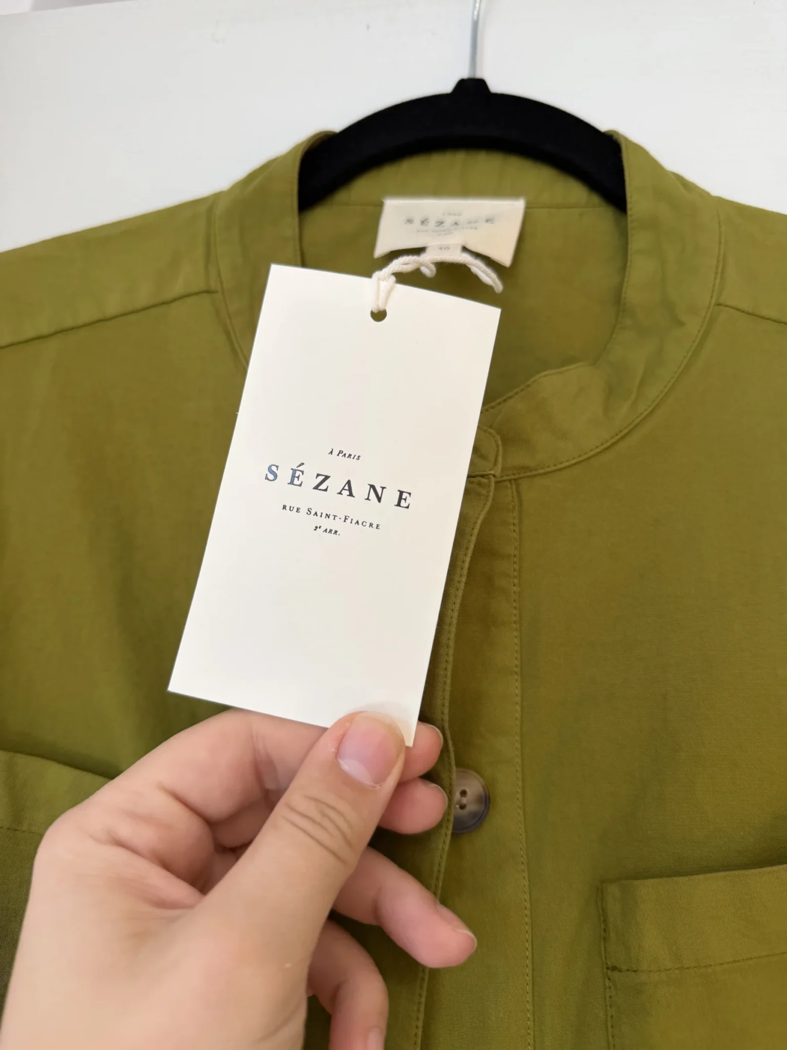 Image for Robe Sézane modèle Navi Dress kaki taille 40